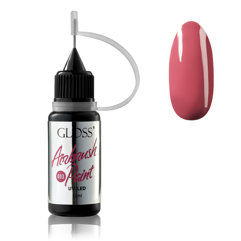 GLOSS Airbrush Paint 033 (pink-burgundy), 12 ml